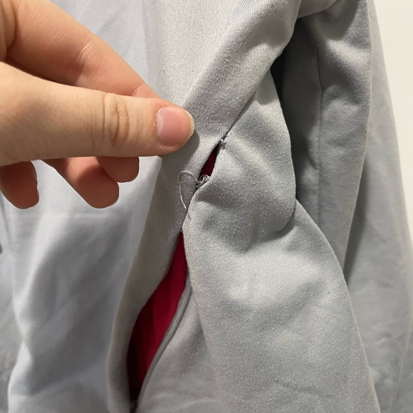 Fabletics Gray Sweatshirt with Mock Neck - Picture 3 of 5